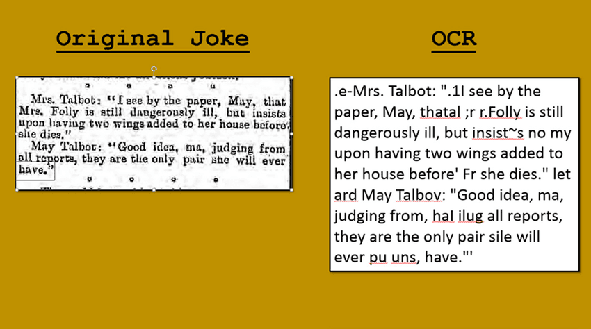 An example of how low accuracy can be with OCR tools