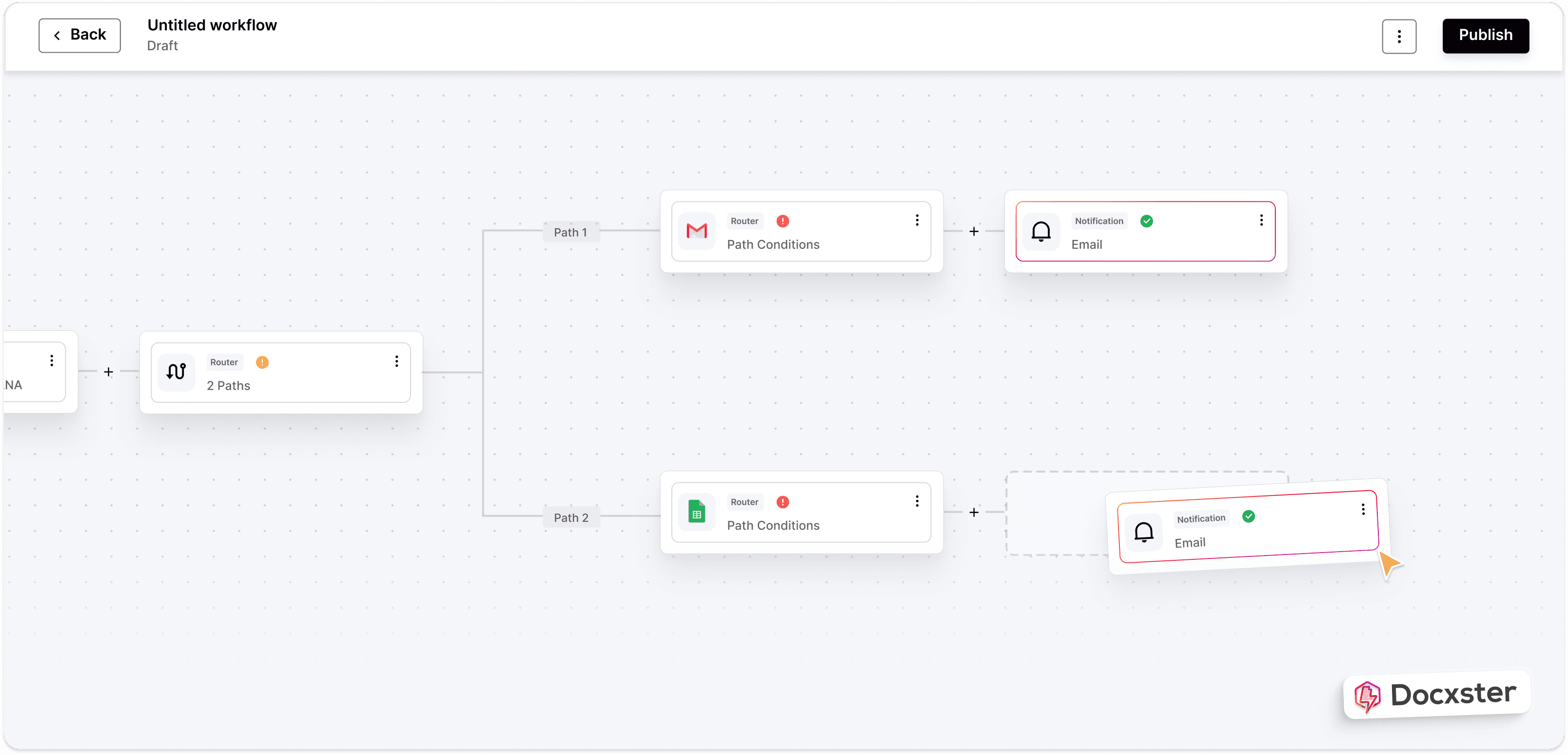 Docxster Workflow Builder
