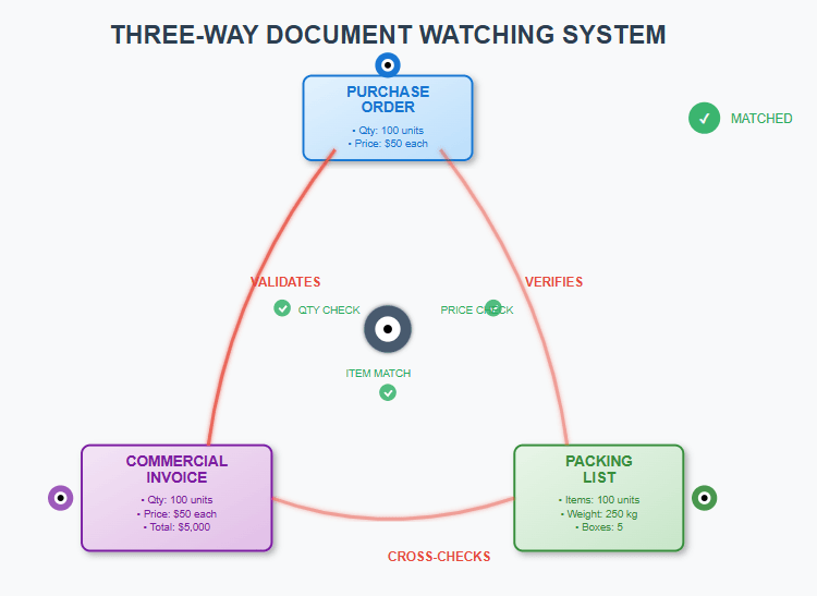 Document verification in Logistics