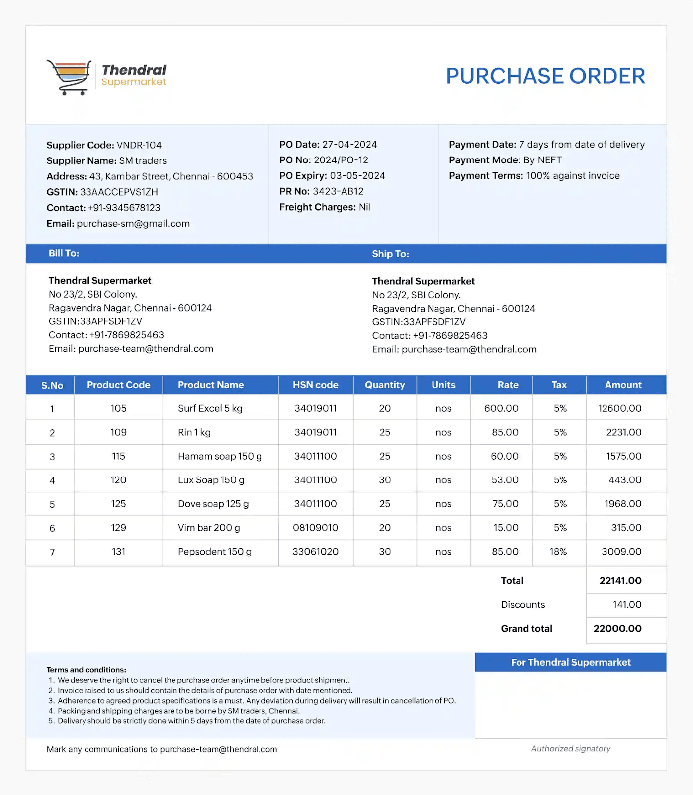 Purchase order format 2